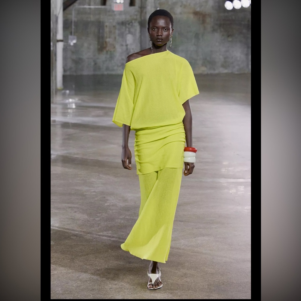 Zara Lime Green Maxi Dress